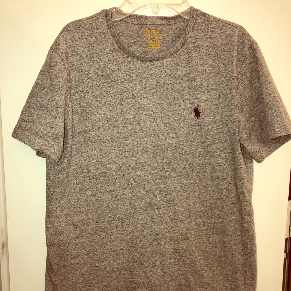 Fitted gray Ralph Lauren muscle T shirt